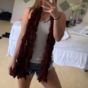 Maroon scarf